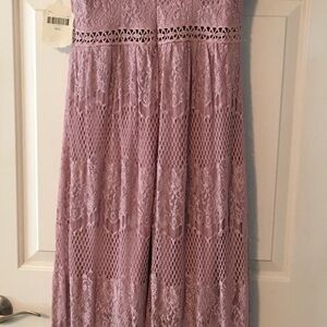 Altar'd State Rose Lace Maxi Dress